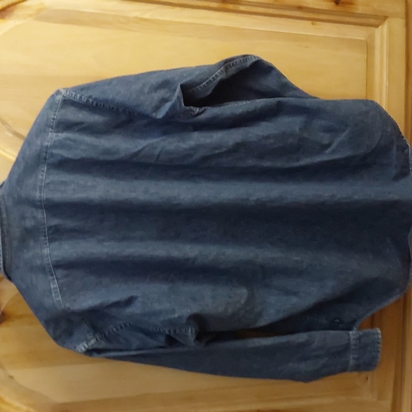 POLO RALPH LAUREN ZIPPER DENIM SHIRT/ JACKET LOOK SIZE L...DENIM BLUE - Picture 7 of 7